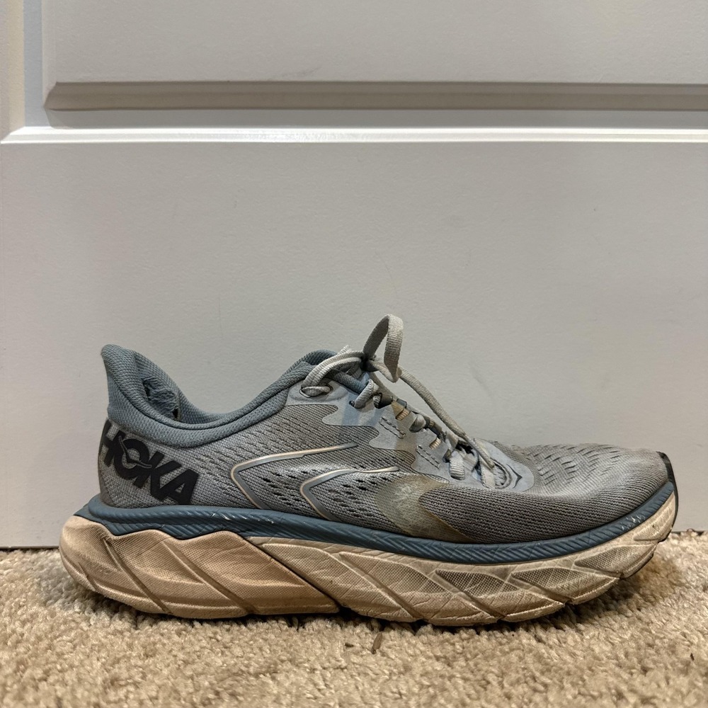 Hoka One One Shoes Mens Size 10.5 Gray Road Running Sneakers Cushioned Athletic